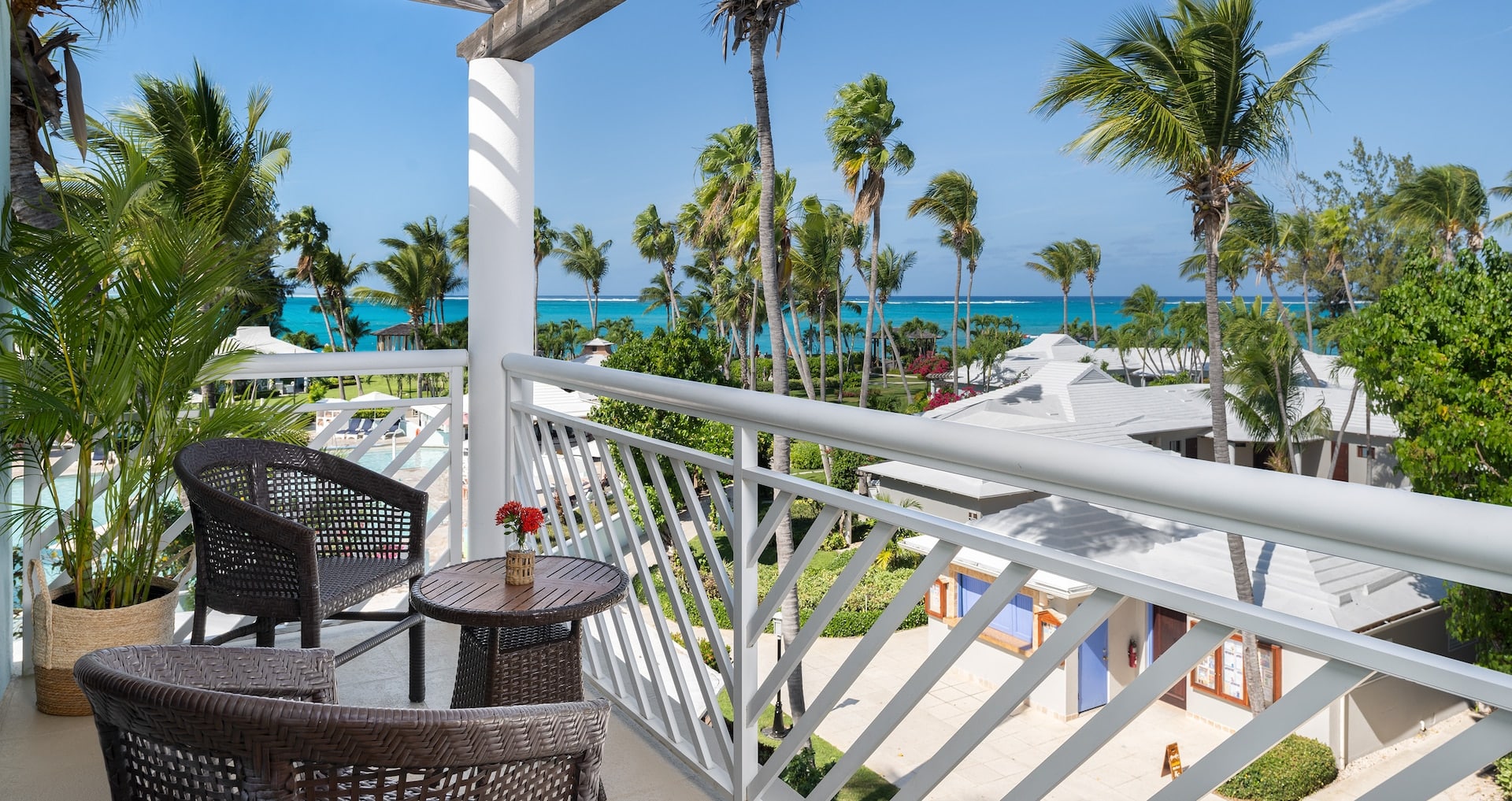 beach view of the Caribbean Penthouse One Bedroom Butler Suite at Beaches Turks and Caicos