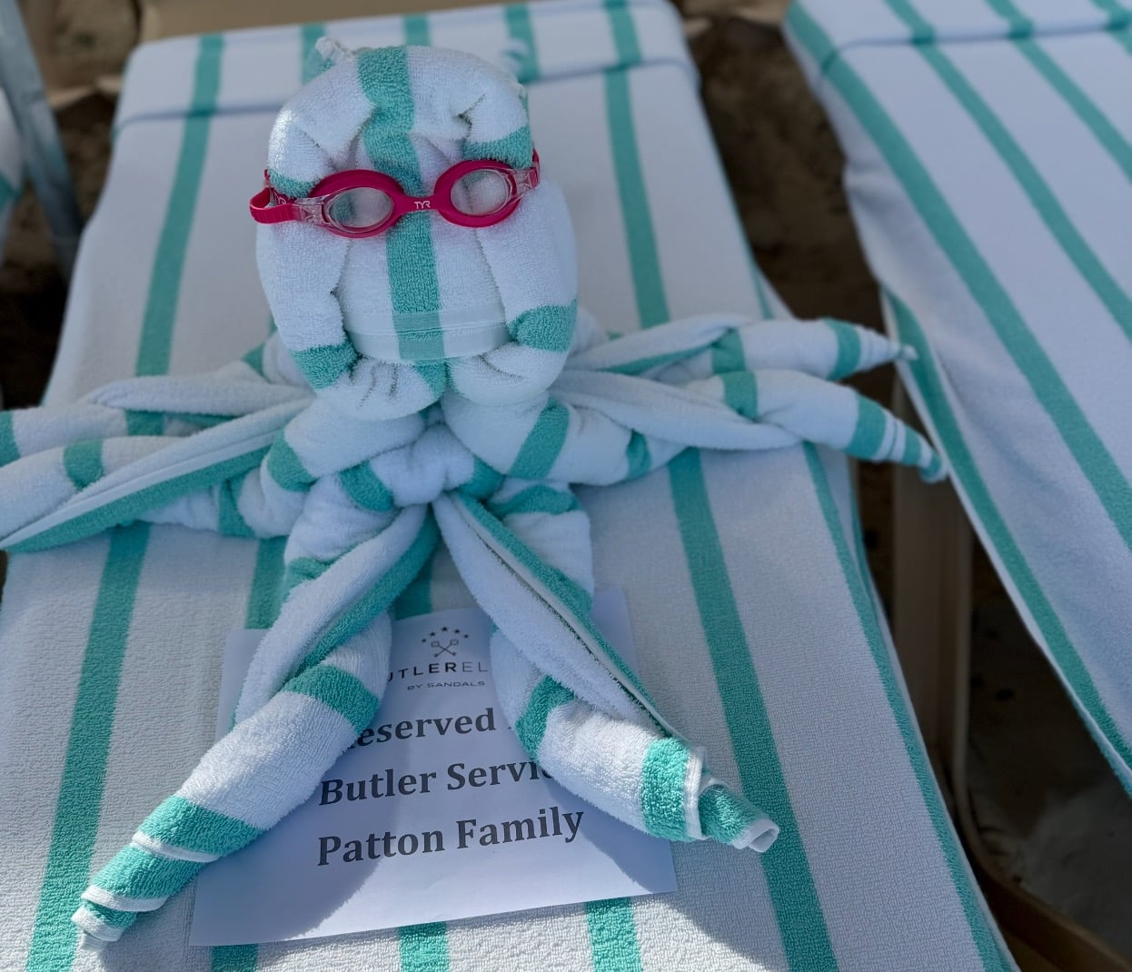 towel art at Beaches Turks and Caicos