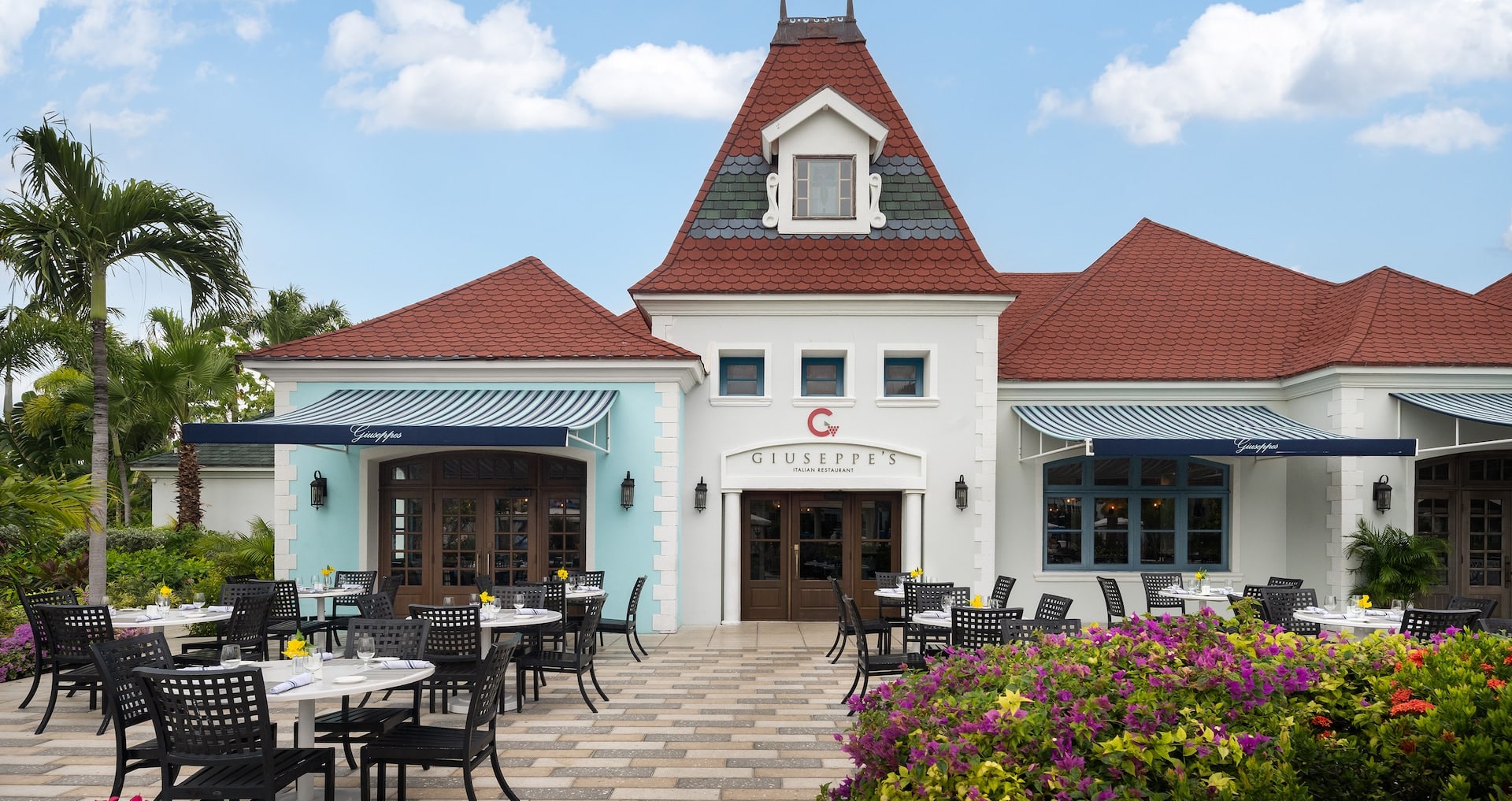 Giuseppe's entrance inside the French Village