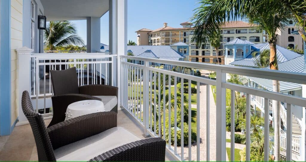 Balcony view of the Key West Luxury Concierge Room