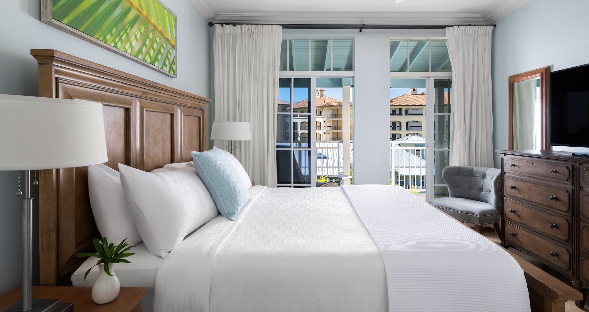 bedroom view from inside the Key West One Bedroom Concierge Suite