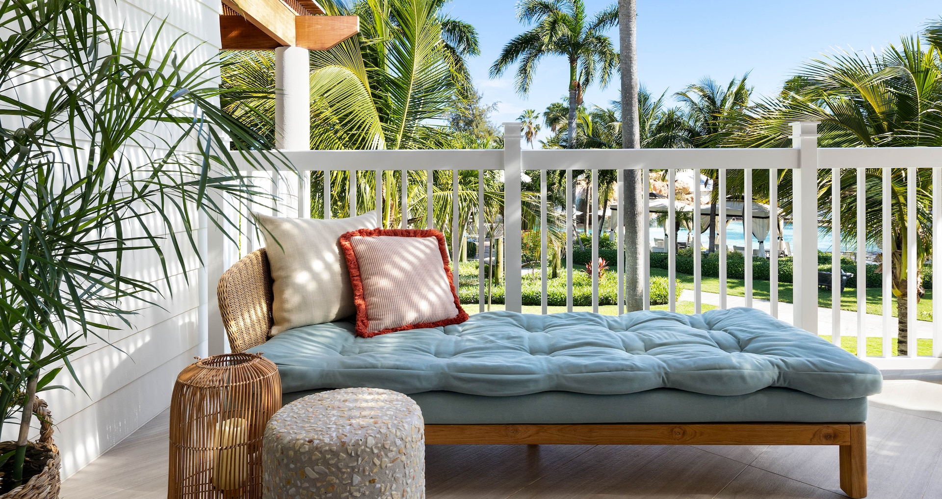 Balcony view inside the new Seaside One Bedroom Concierge Suite