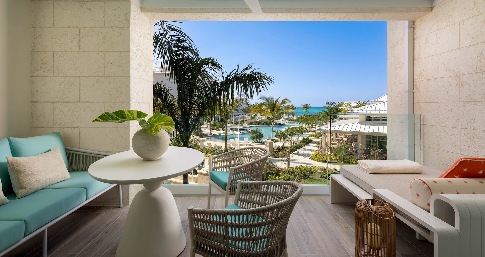 Balcony view from inside the Treasure Beach Concierge Suite